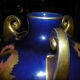 Vase period art deco, faience of Tours signed Maurice Pinon