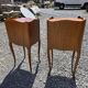 Pair of Louis XV style bedside tables in cherry wood.