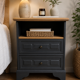 Reworked antique bedside table
