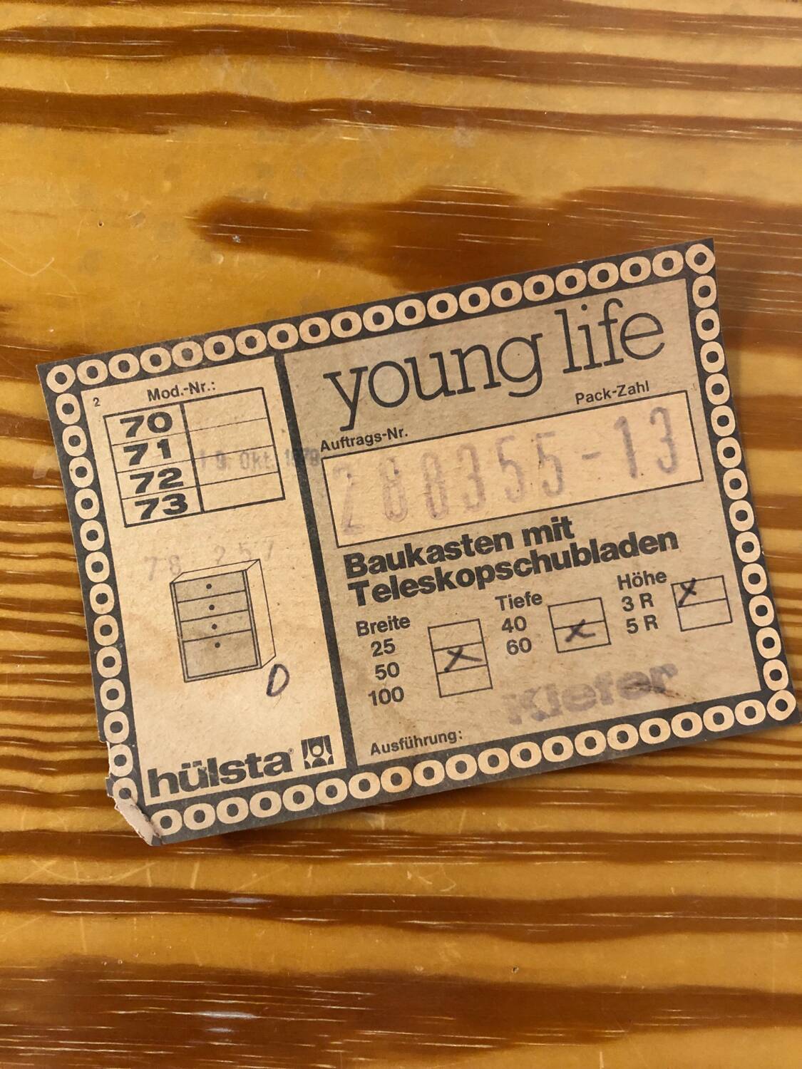 Pine Desk 1979 by Hulsta Germany