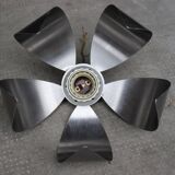 Vintage brushed metal flower-shaped pendant light