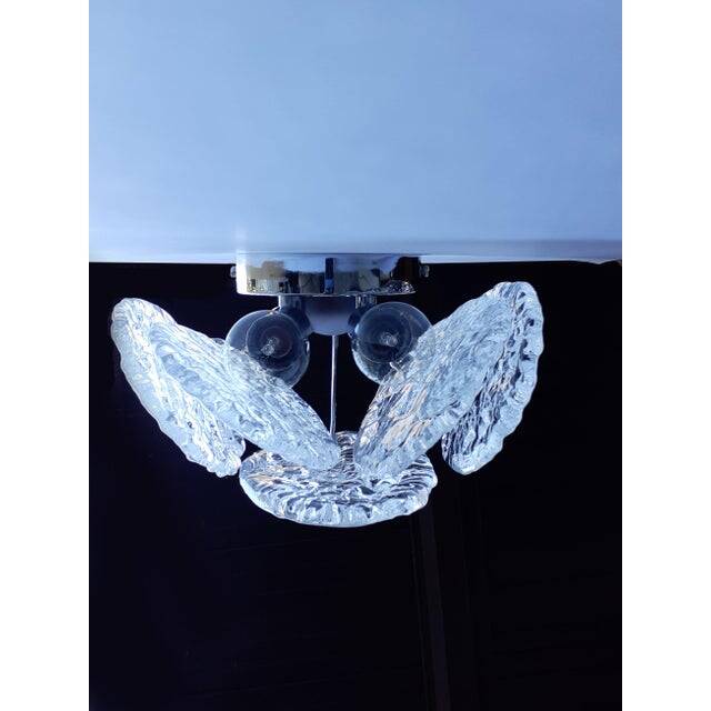 Mid-Century Modern Style “Nuvoletta” Murano Style Glass Disc Wall Sconce