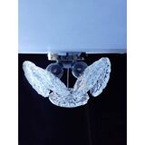 Mid-Century Modern Style “Nuvoletta” Murano Style Glass Disc Wall Sconce