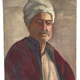 Huile toile Gabrielle Guillot de Raffaillac personnage oriental turban
