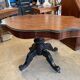 napoleon iii violin table mahogany top with drawers legs with castors