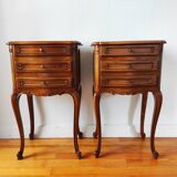 Pair of Louis XVI style bedside tables