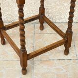 Side table in the countryside style in turned wood