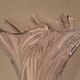 Vase en cristal signé Art Vannes France h 32 cm