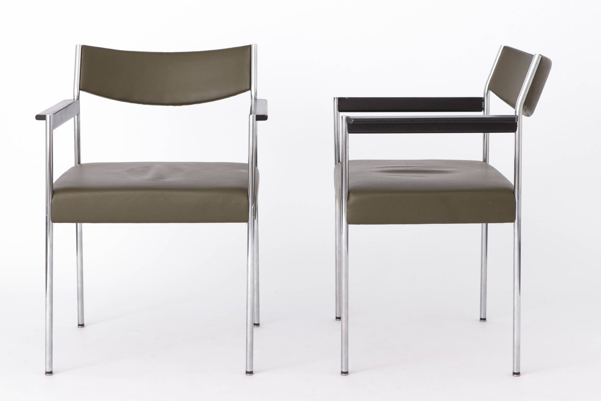 2 Vintage Armchairs by Edlef Bandixen for Kusch & Co, 1970s, Germany