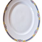 Large oval dish in Limoges porcelain by Bernardaud & Cie – Art Deco