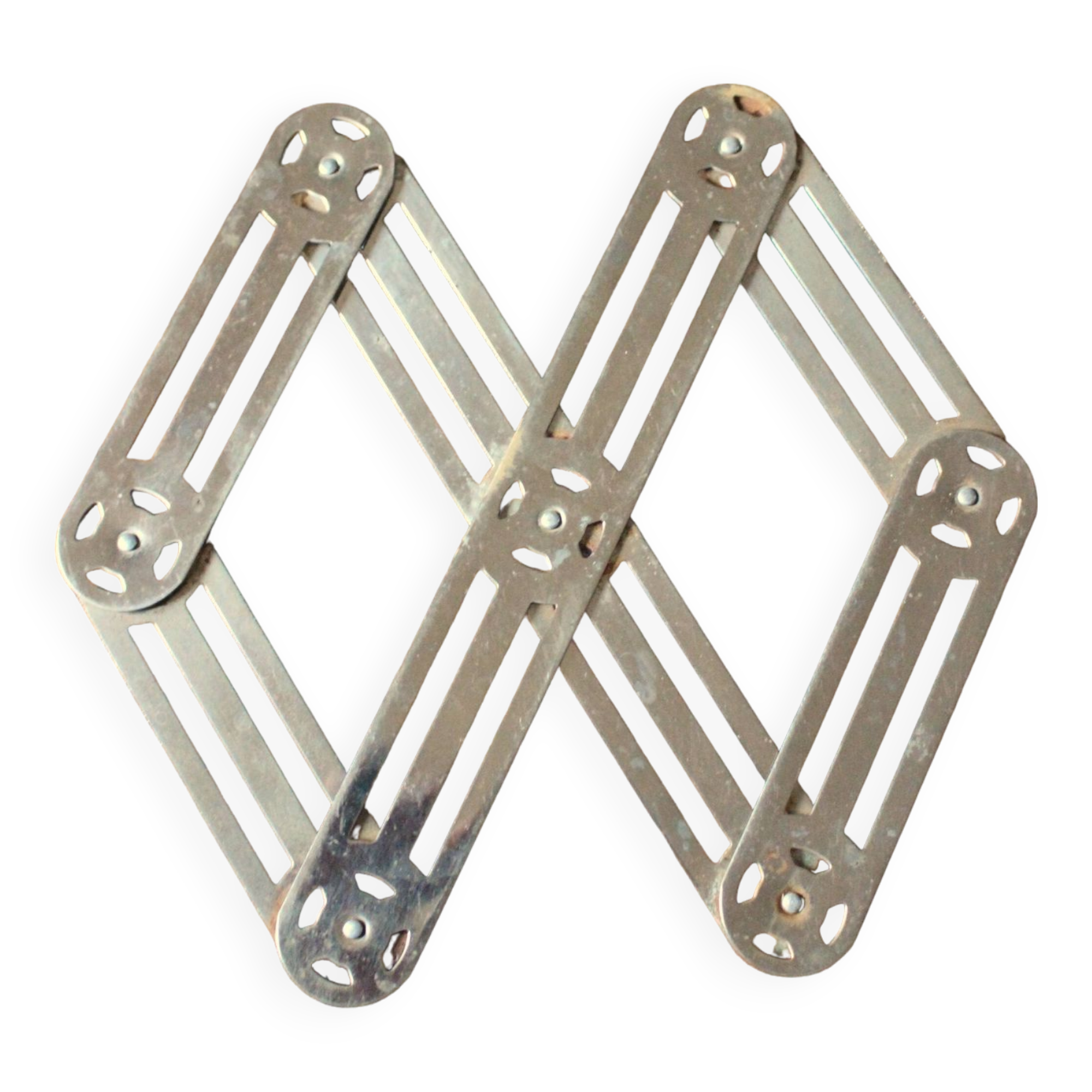 Vintage folding metal trivet