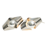 Pair of chrome wall lights, Space Age, 1970-1980