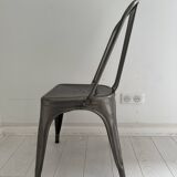 Stackable Tolix Chair - The Original Hammered Grey