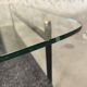 Vintage modernist glass coffee table
