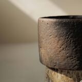 Large sculptural glazed ceramic planter, circa 1970