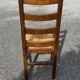 Paire de chaises en chêne et paille – années 50