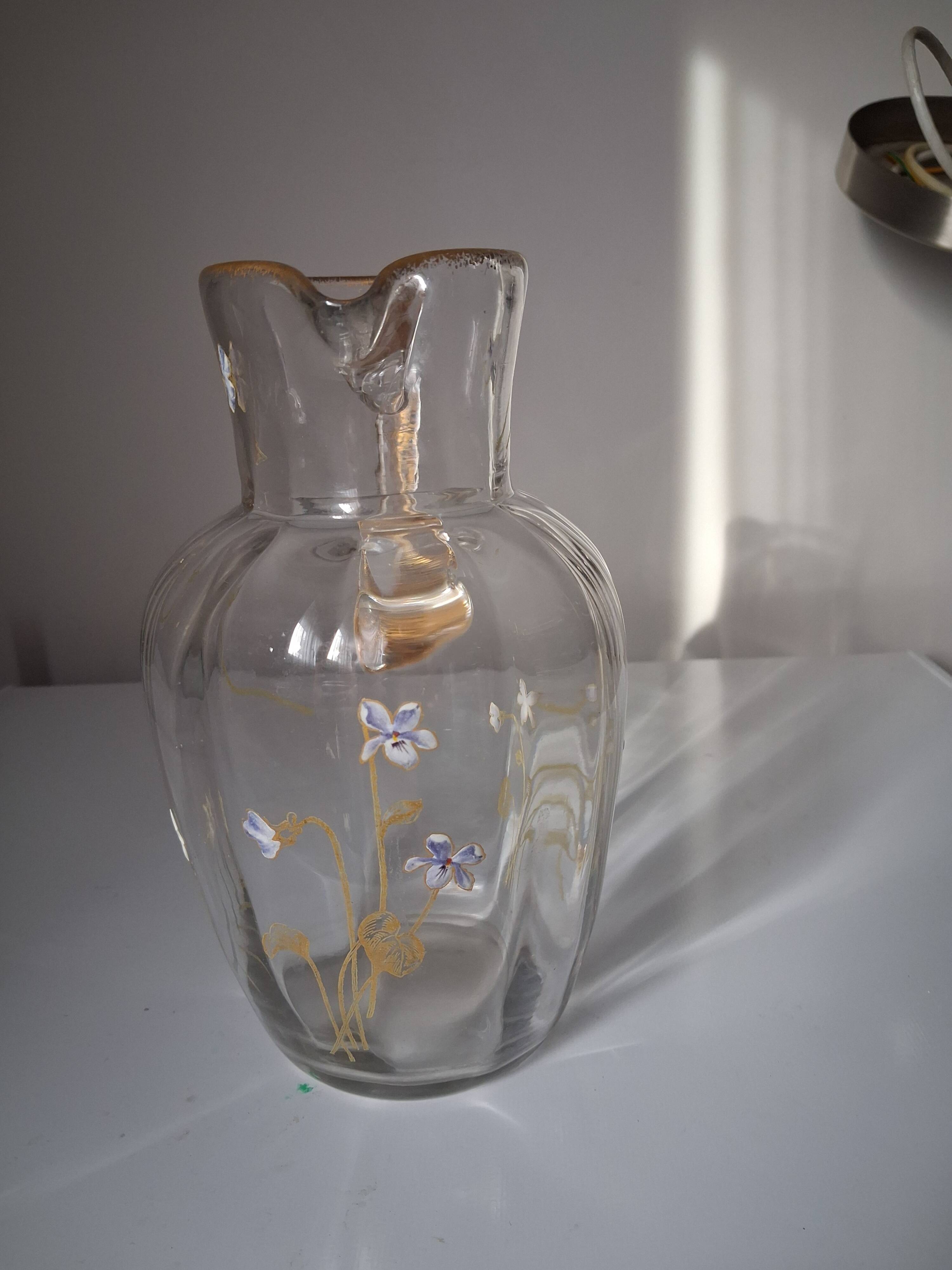 Vintage blown glass jug
