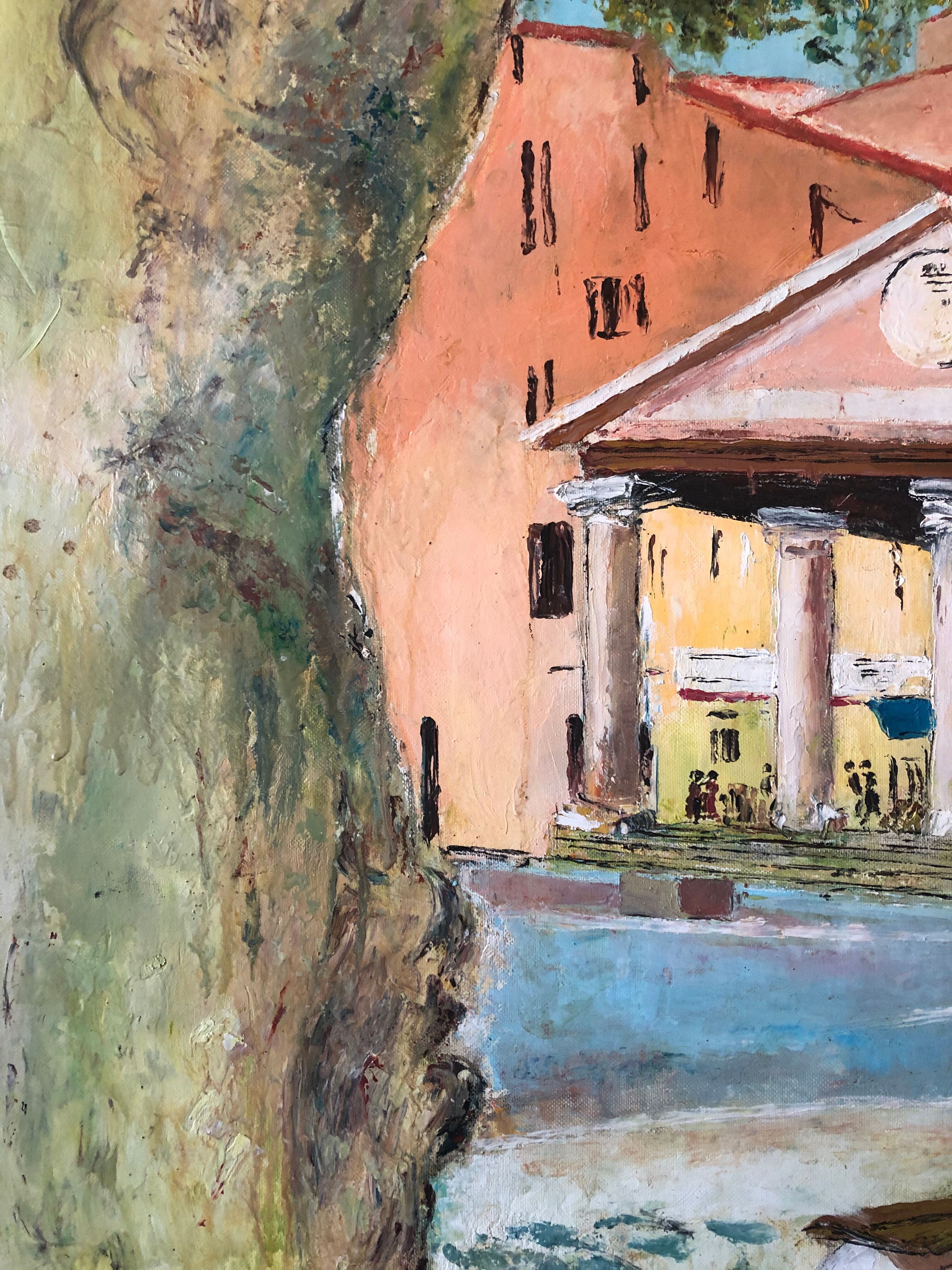 Tableau paysage village corse