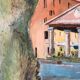 Tableau paysage village corse