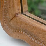 Hand-carved wooden mirror
