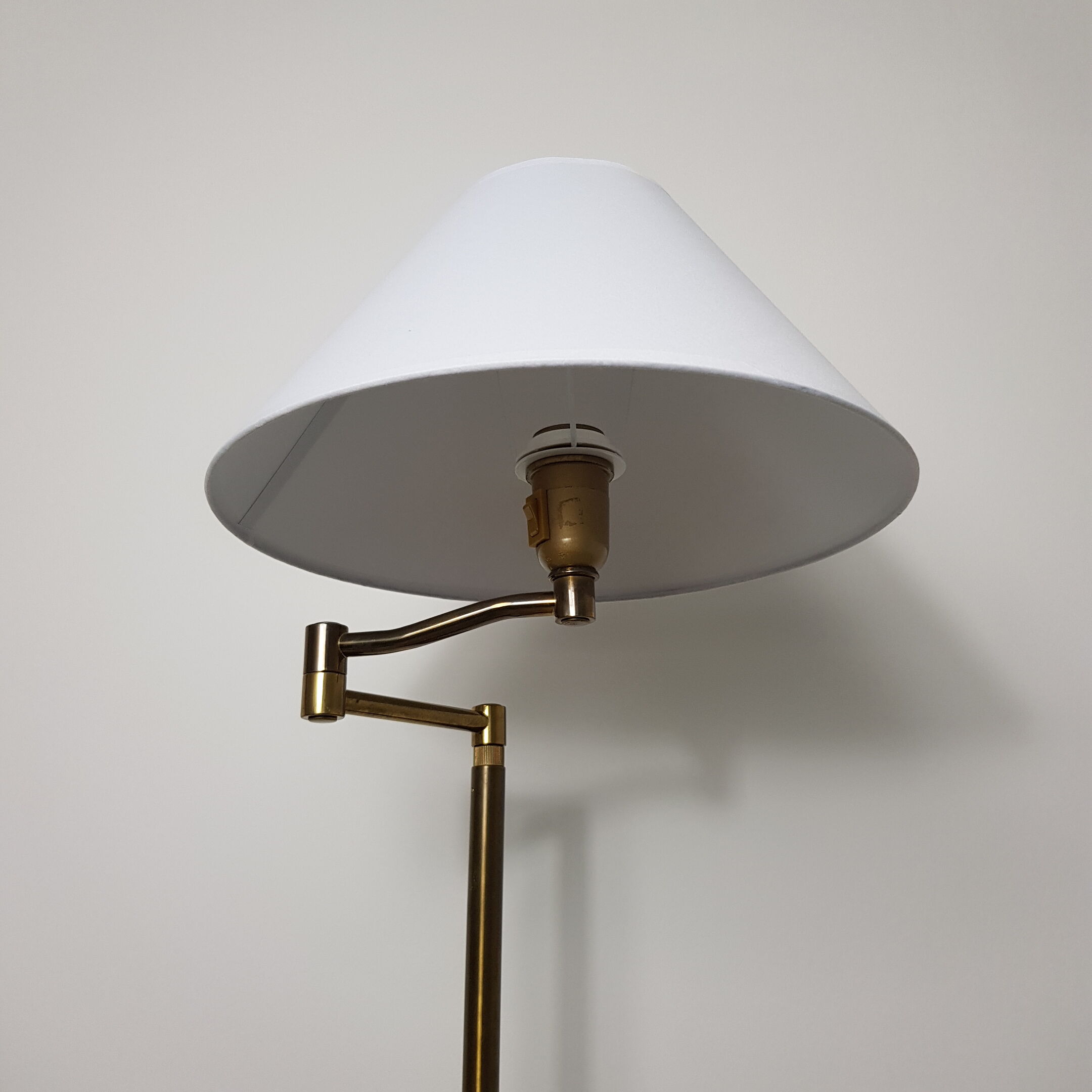 Vintage brass reading light