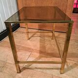 3 nesting tables in gilded brass