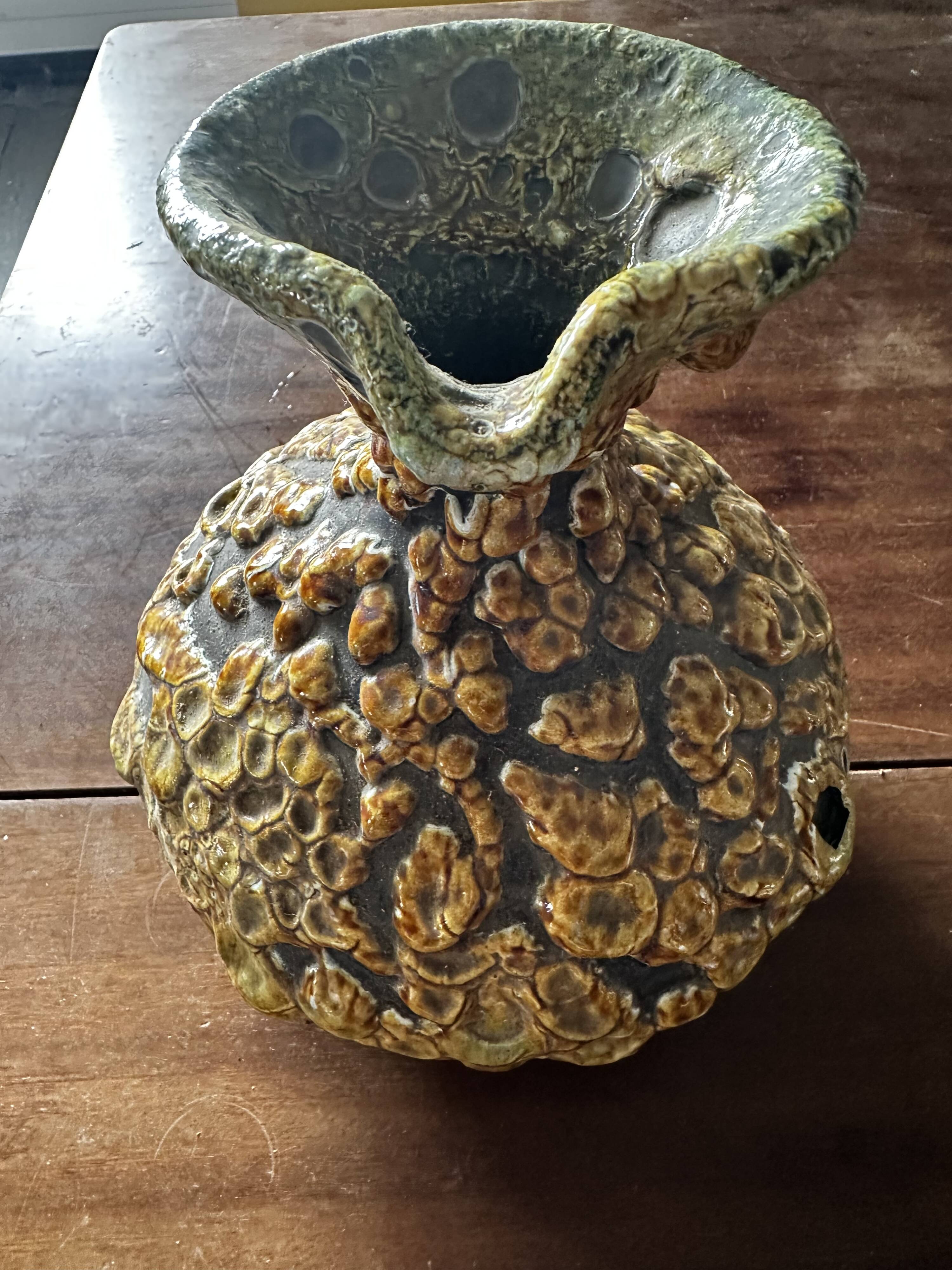 Fat Lava ceramic pitcher from the Cyclope workshops (Charles Cart), 1970s