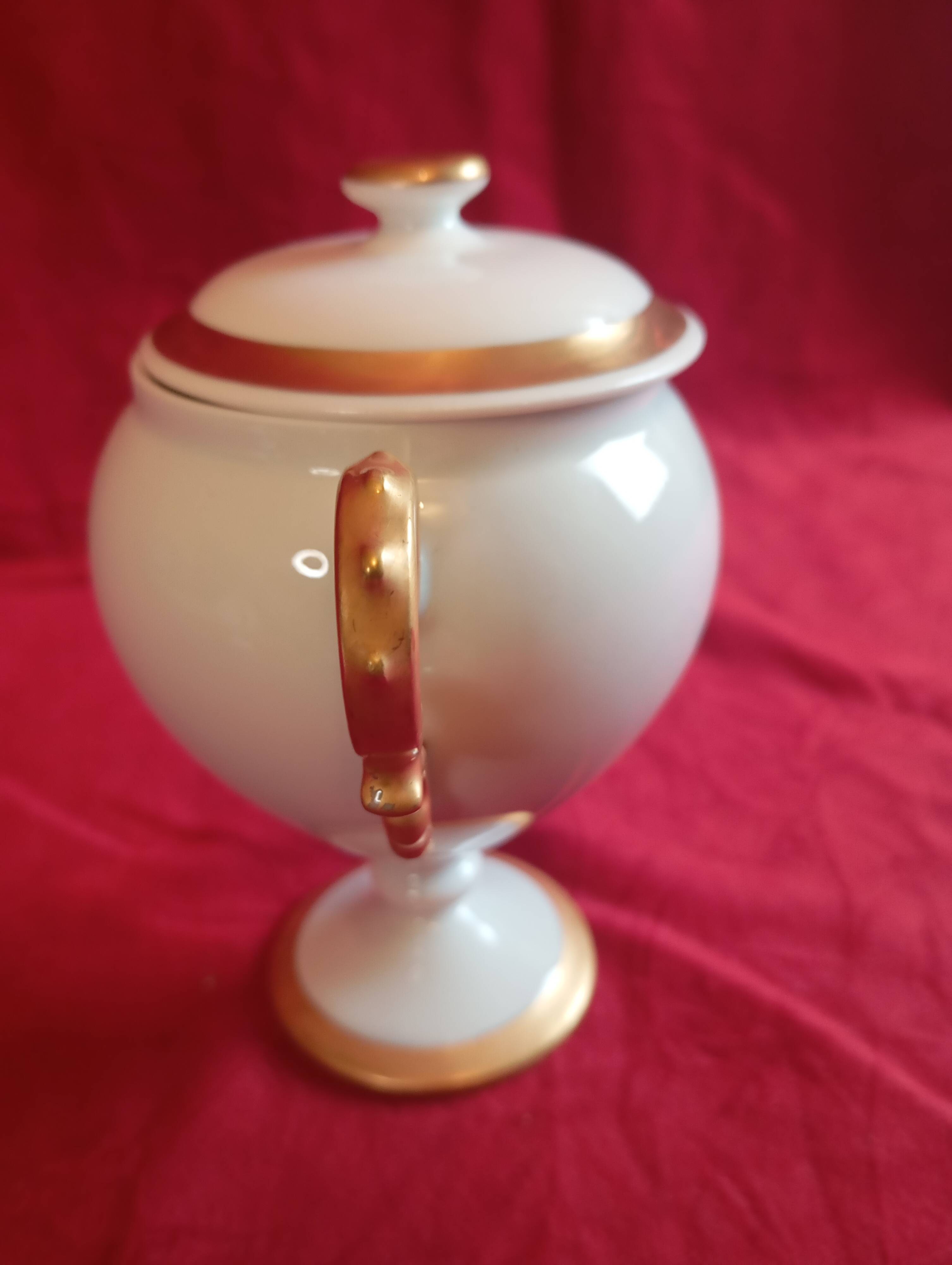 Limoges porcelain sugar bowl