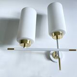 Pair of vintage architectural wall lights, 1960s