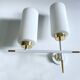 Pair of vintage architectural wall lights, 1960s