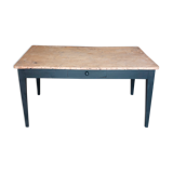 Table de ferme ancienne 2 tiroirs, 1m45