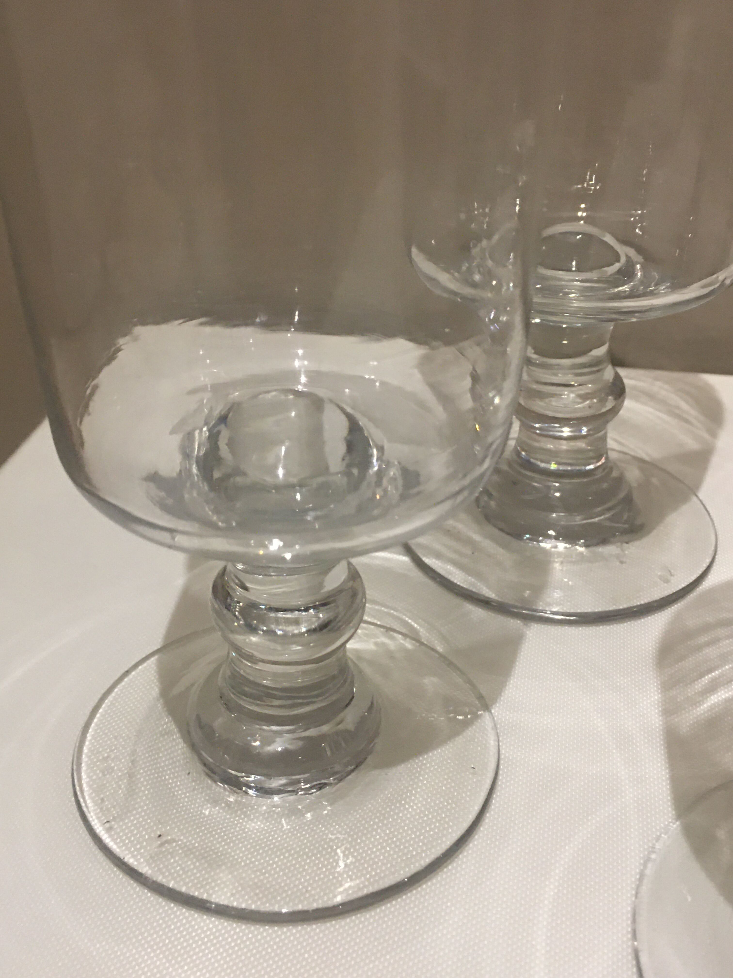 Lot de verres en verre soufflé