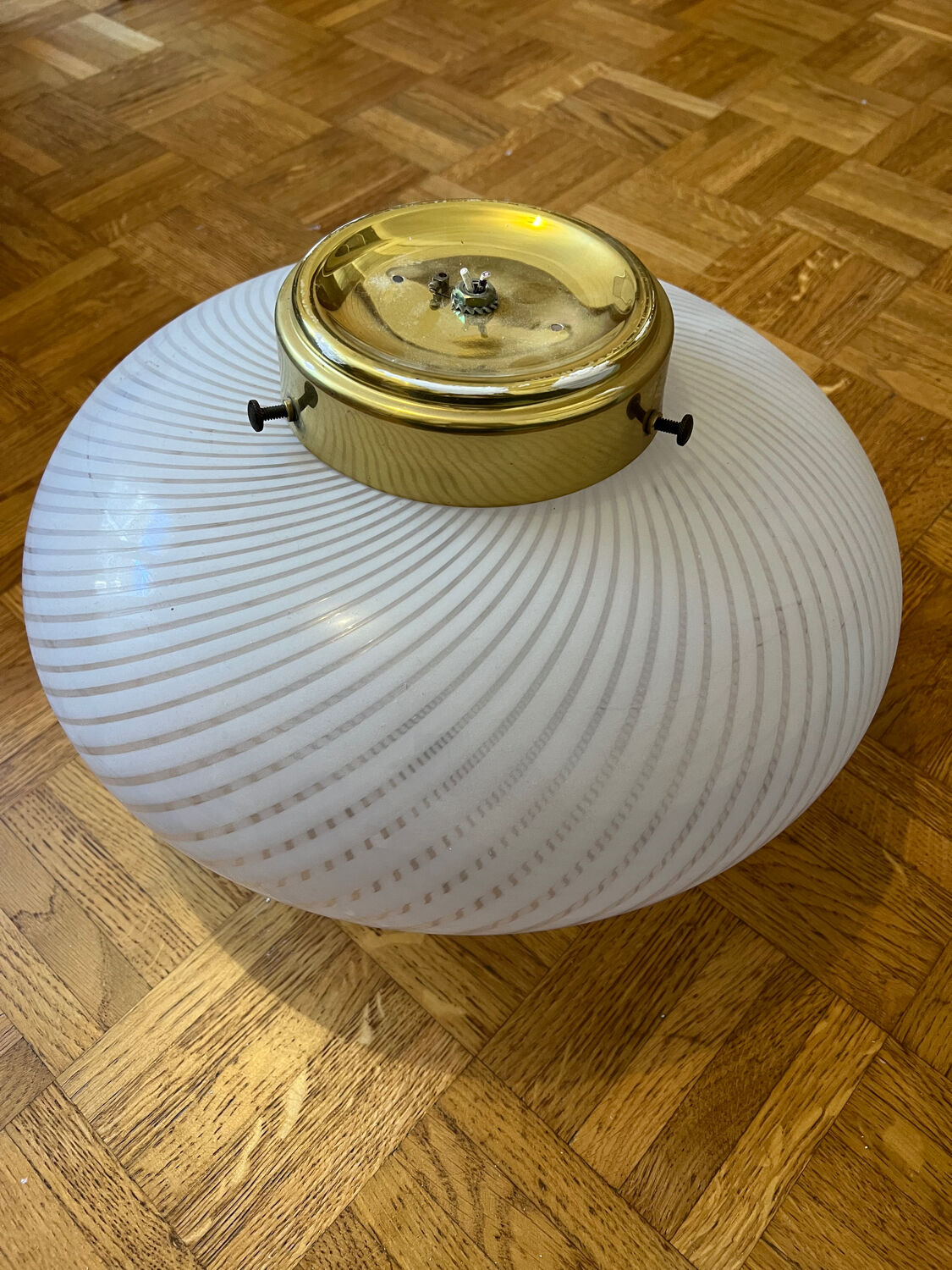 Vintage white ceiling light