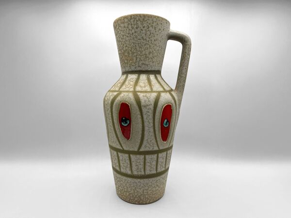 Grand vase en céramique mate et vernissée • Manufacture Bay Keramik • W. Germany