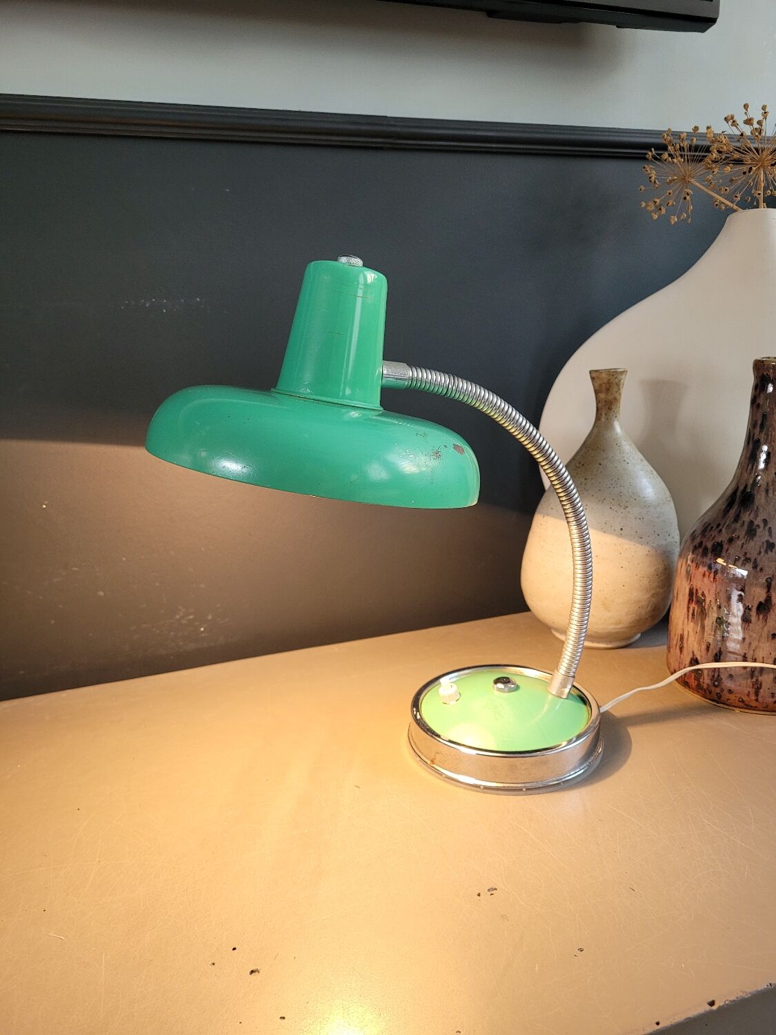 Vintage adjustable desk lamp