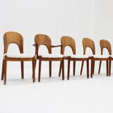 Vintage Danish Dining Chairs by Niels Koefoed 1960s, Set of 5