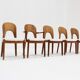 Vintage Danish Dining Chairs by Niels Koefoed 1960s, Set of 5