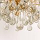 Murano glass drop-shaped chandelier, Christoph Palme, Germany, 1970s