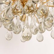 Murano glass drop-shaped chandelier, Christoph Palme, Germany, 1970s