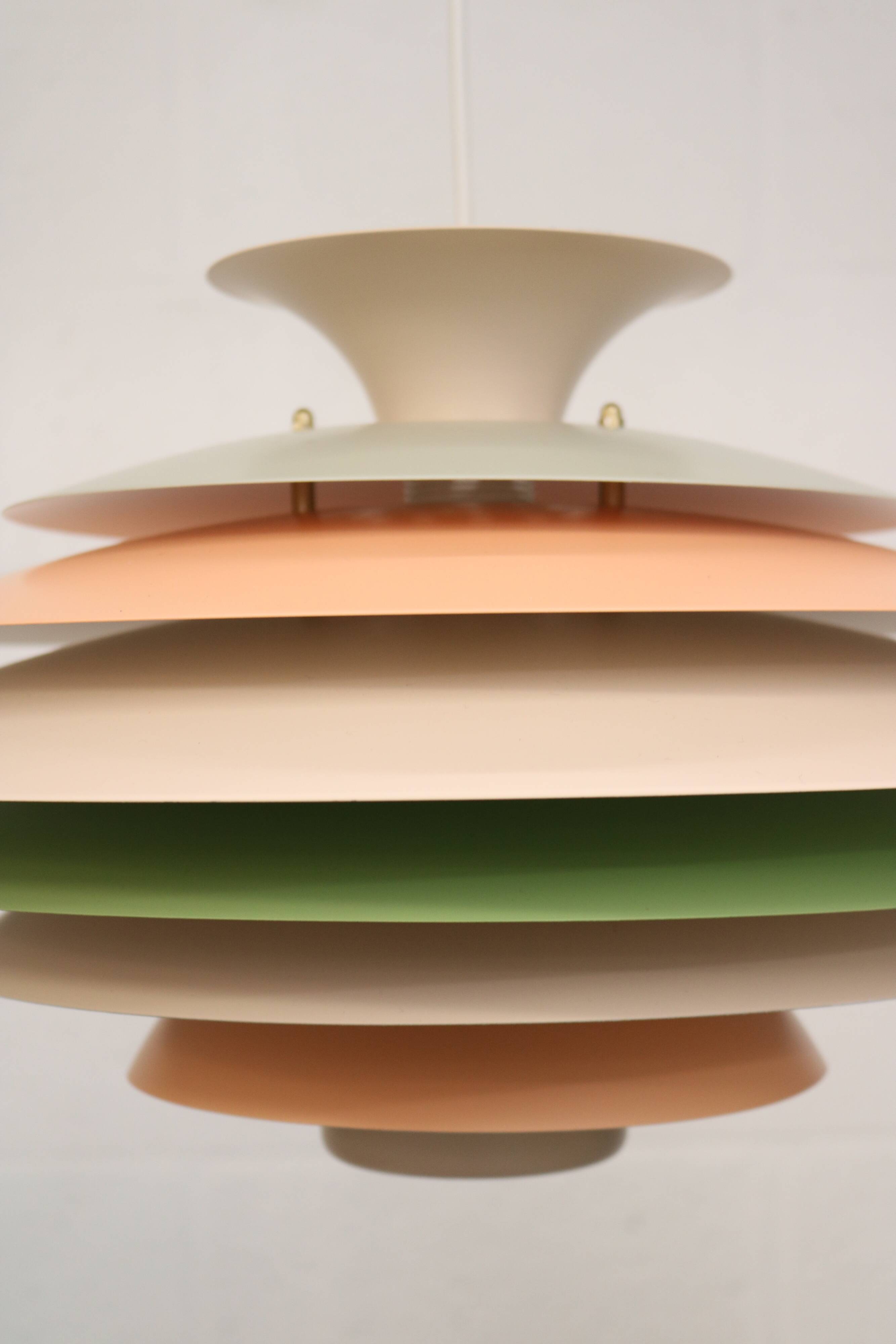 XL Colourful Pendant Lamp: Danish Mid-Century Modern by Formlight Design -