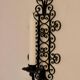 Pair of vintage black metal sconces
