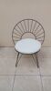 Fauteuil vintage danois fer forgé