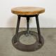Black Industrial Workshop Swivel Stool, 1960s
