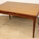 Danish Scandinavian extendable dining table in teak, 1960.