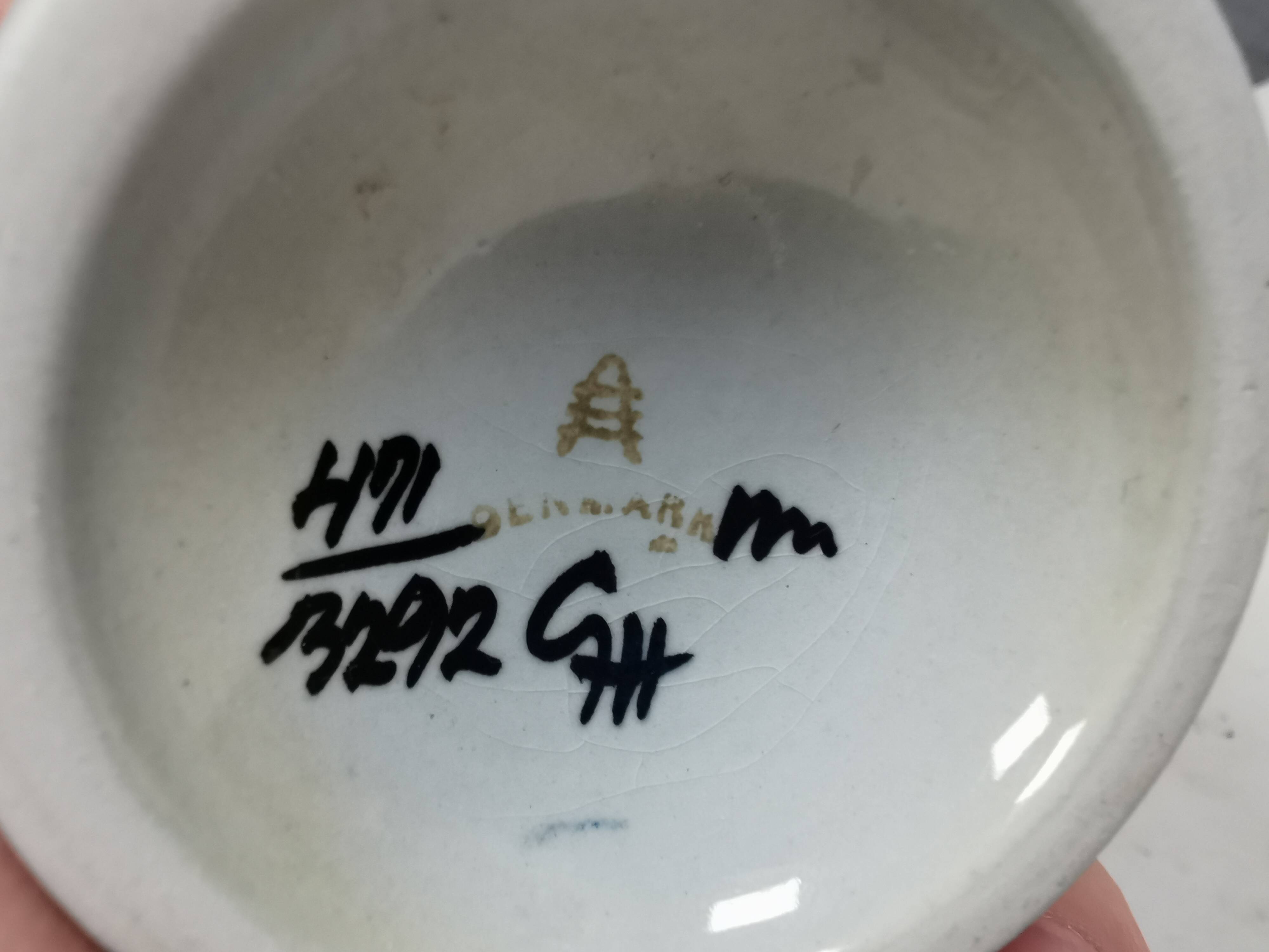 Decorated mug for Danish Aluminia 1950-60s