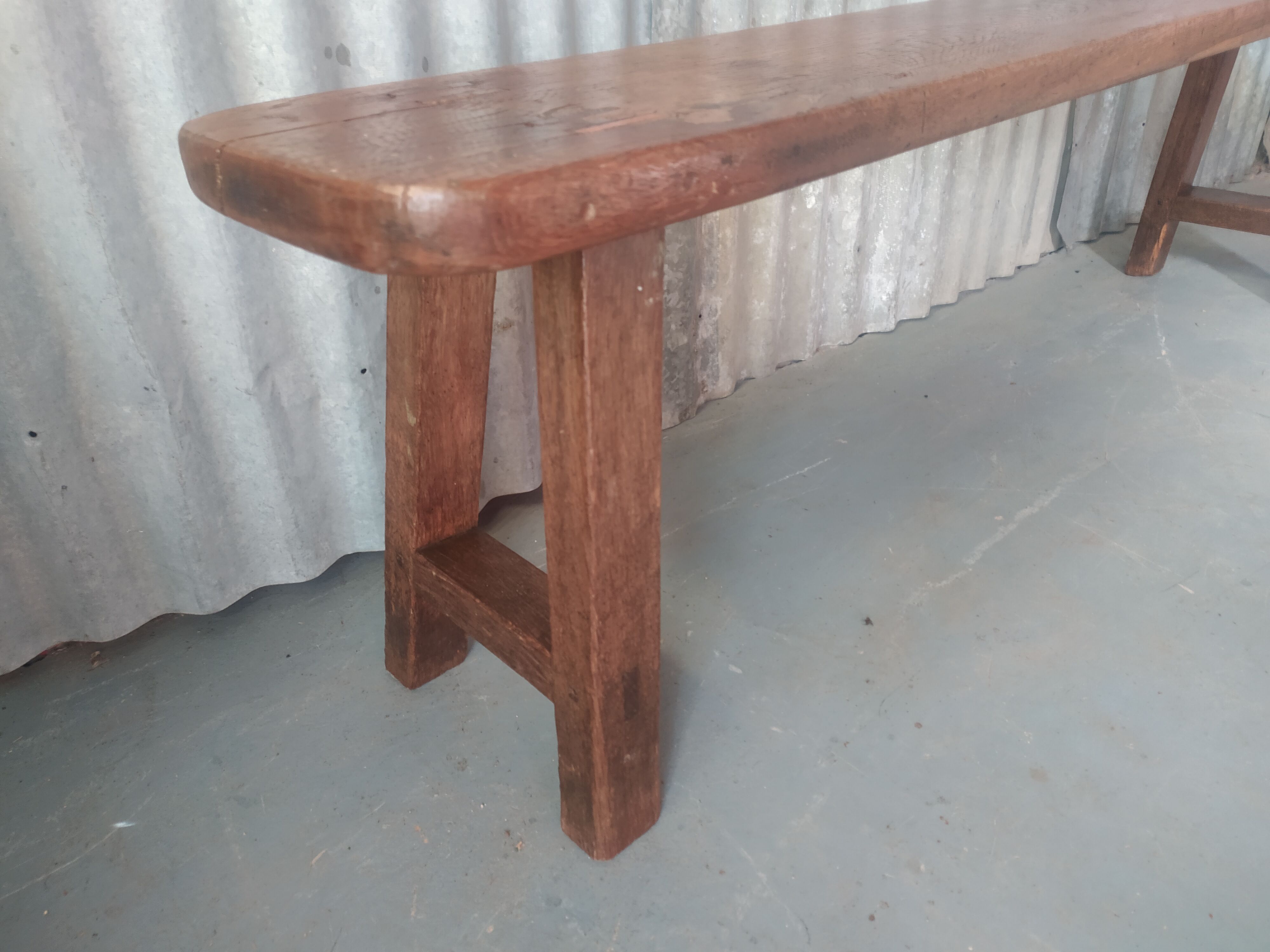 Solid oak bench 150cm