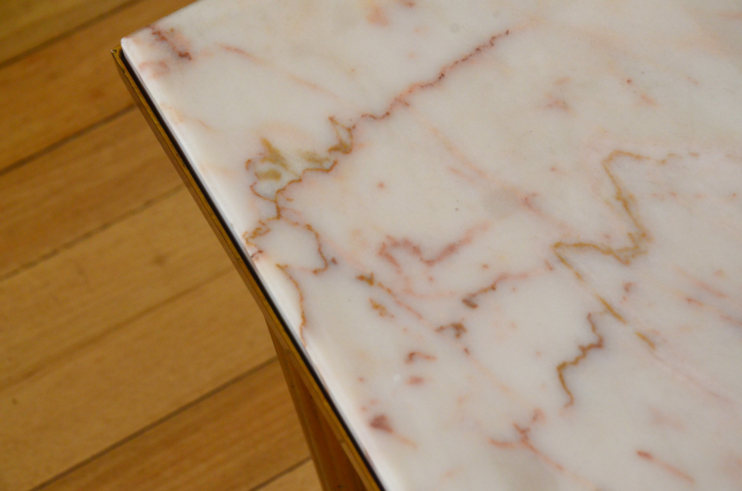 Table low 60s marble neoclassical style