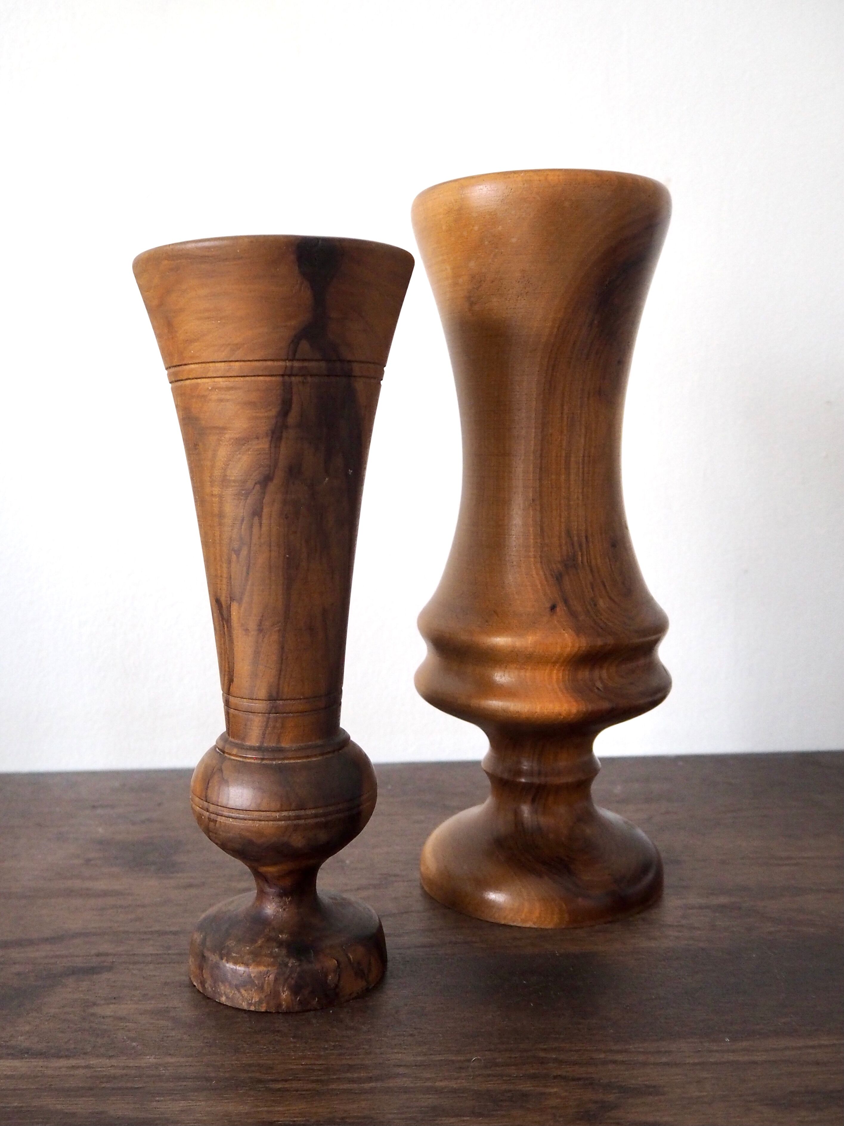Wooden vase