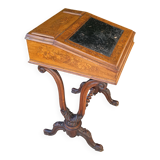Davenport desk in marquetry walnut, Victorian period.