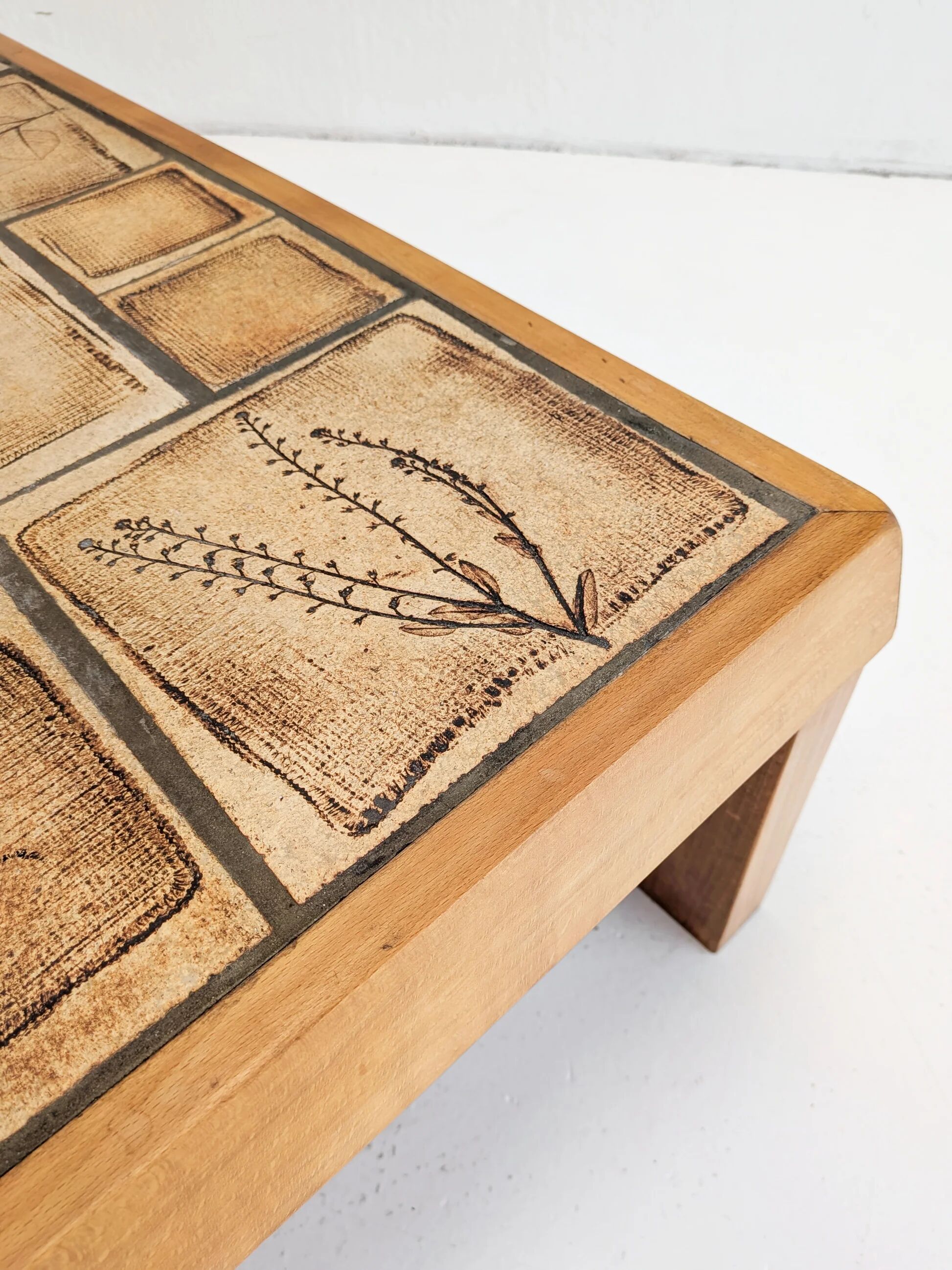 Ceramic tile coffee table 1960s